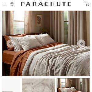 Parachute linen box quilt